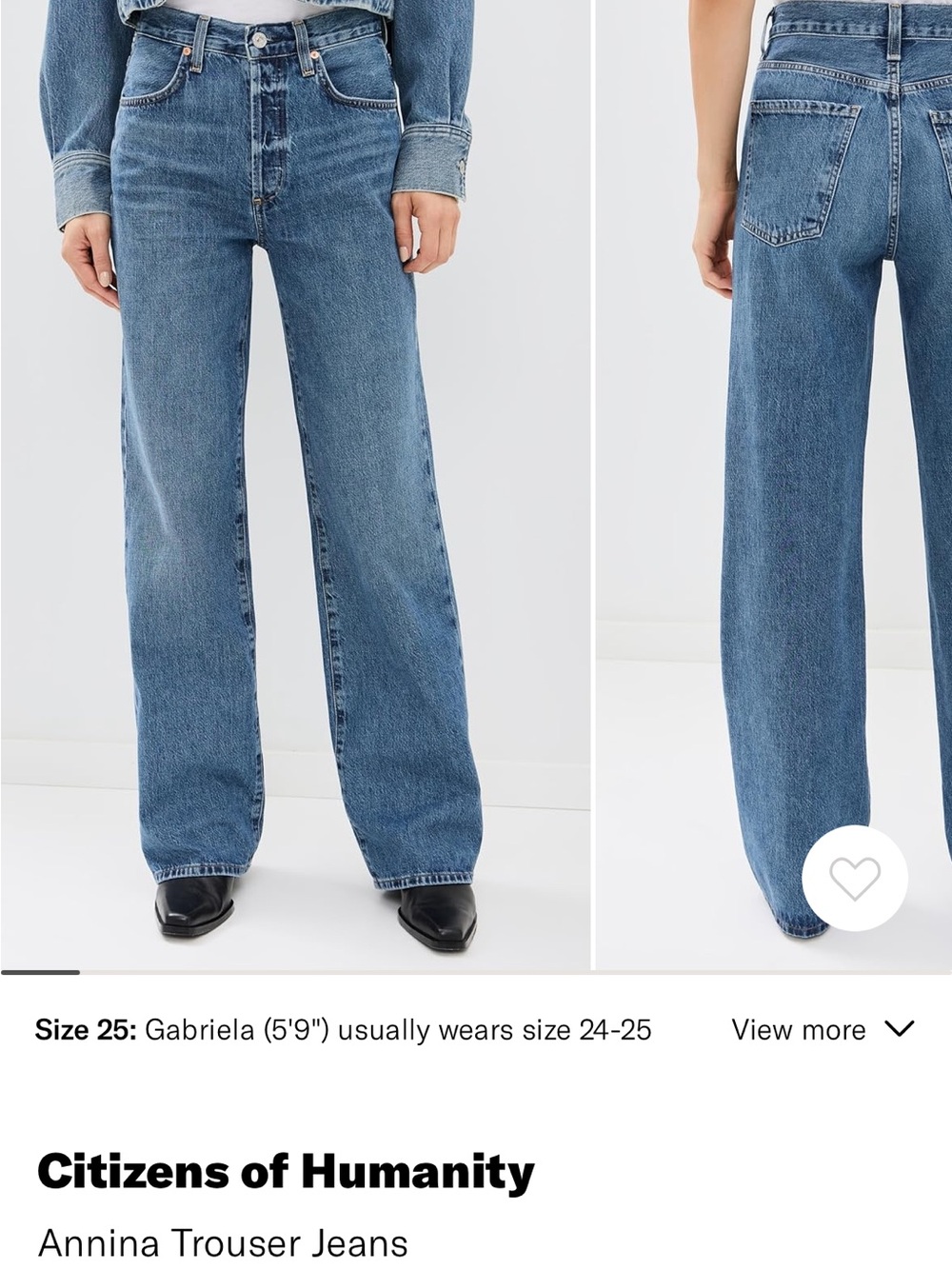 Citizens Of Humanity Annina Straight Leg Jeans in Pinnacle
